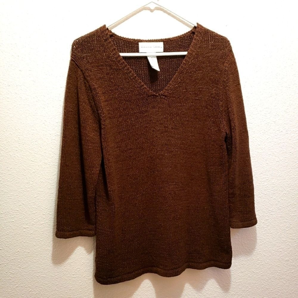 Autumn Silk sweater, brown, m